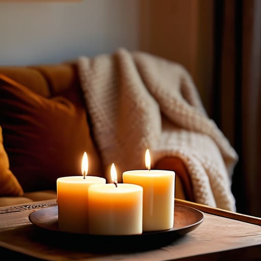 Candlelight ambiance for Finding Your Inner Glow.