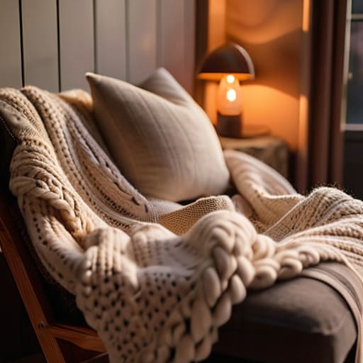 Person relaxing while listening to audiobooks.