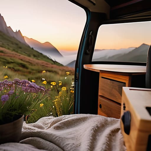 Joy of traveling by campervan.